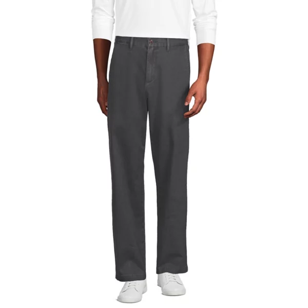 

Мужские свободные прямые чиносы Lands' End, цвет inkwell gray