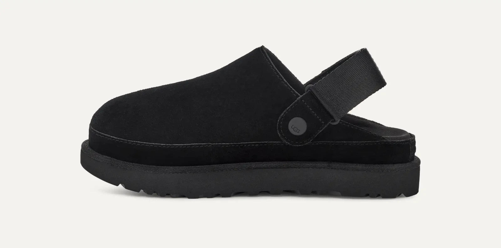 UGG Goldenstar 1138252-BLK Мюли женские черные замшевые с регулируемой пяткой — фото 4