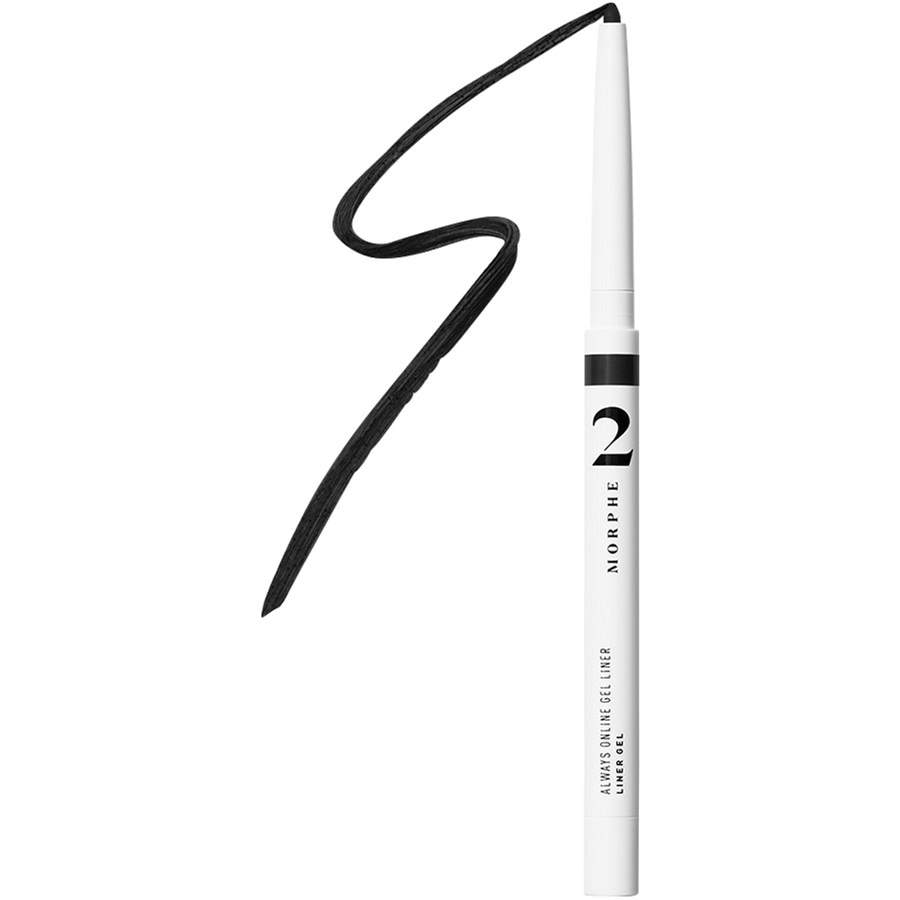

Подводка для глаз Morphe Always Online Gel Eyeliner + Sharpener, Power Off/Black / 0,17 g