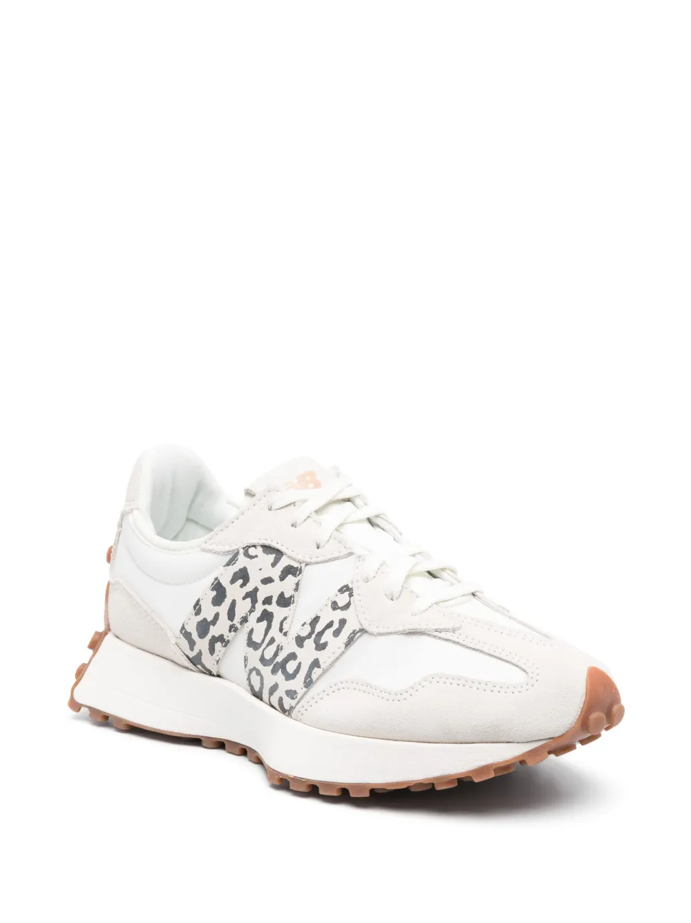 Кроссовки 327 с леопардовым принтом NEW BALANCE, нейтральный — фото 2