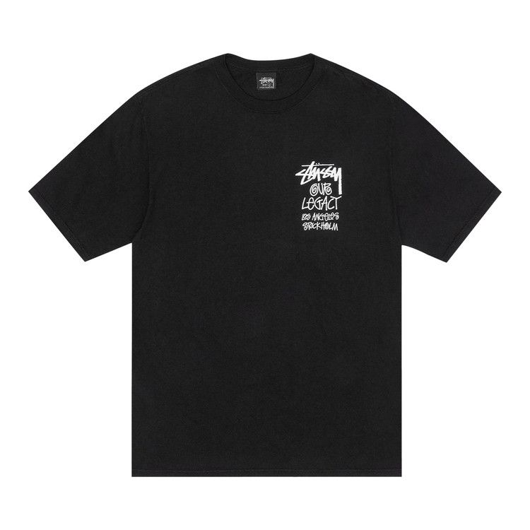 

Футболка Stussy x Our Legacy Work Shop Surfman Tee Pigment Dyed, Black