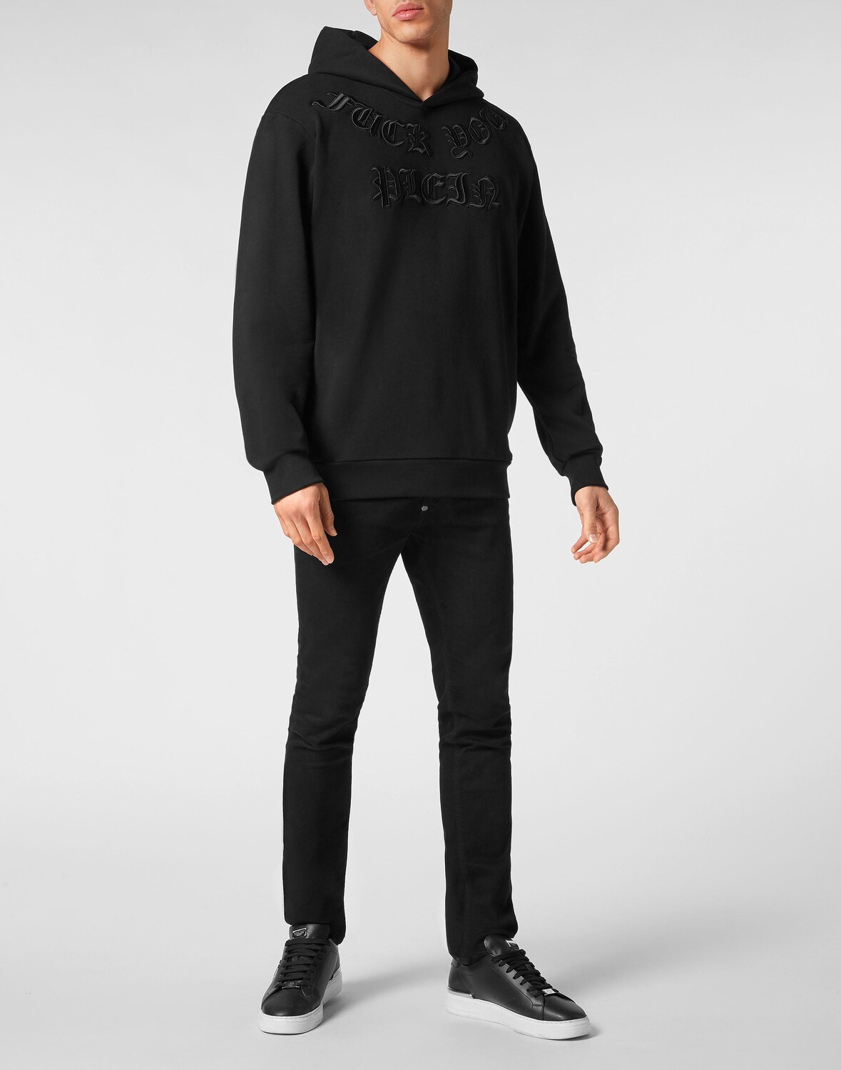 

Толстовка с капюшоном Gothic Plein Philipp Plein, черный