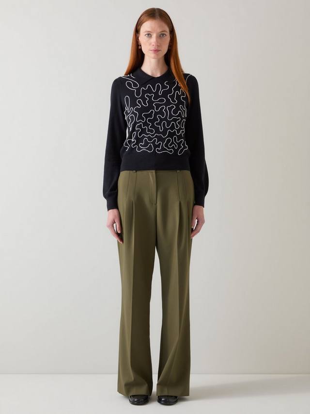 

Джемпер Judy с бисером L.K.Bennett, Black/Cream