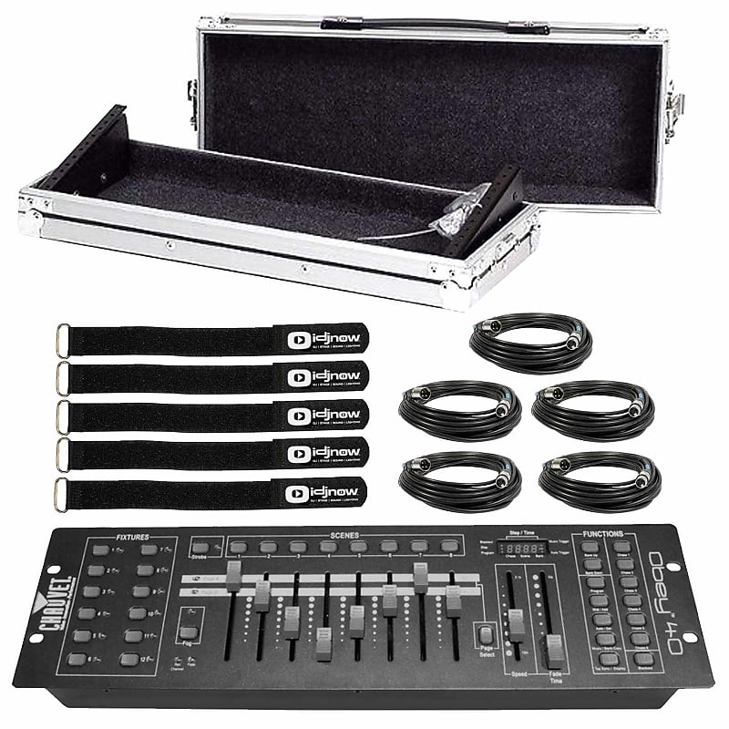 

Комплект освещения Chauvet Chauvet DJ Obey 40 Universal 512 DMX Lighting Controller Lighting Package w Case