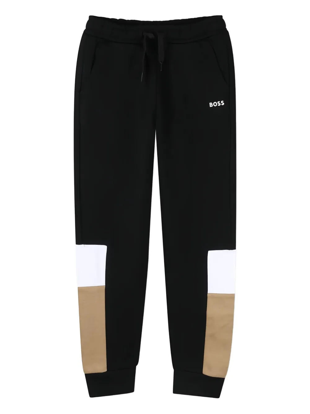 

Спортивные брюки на завязках BOSS Kidswear, черный