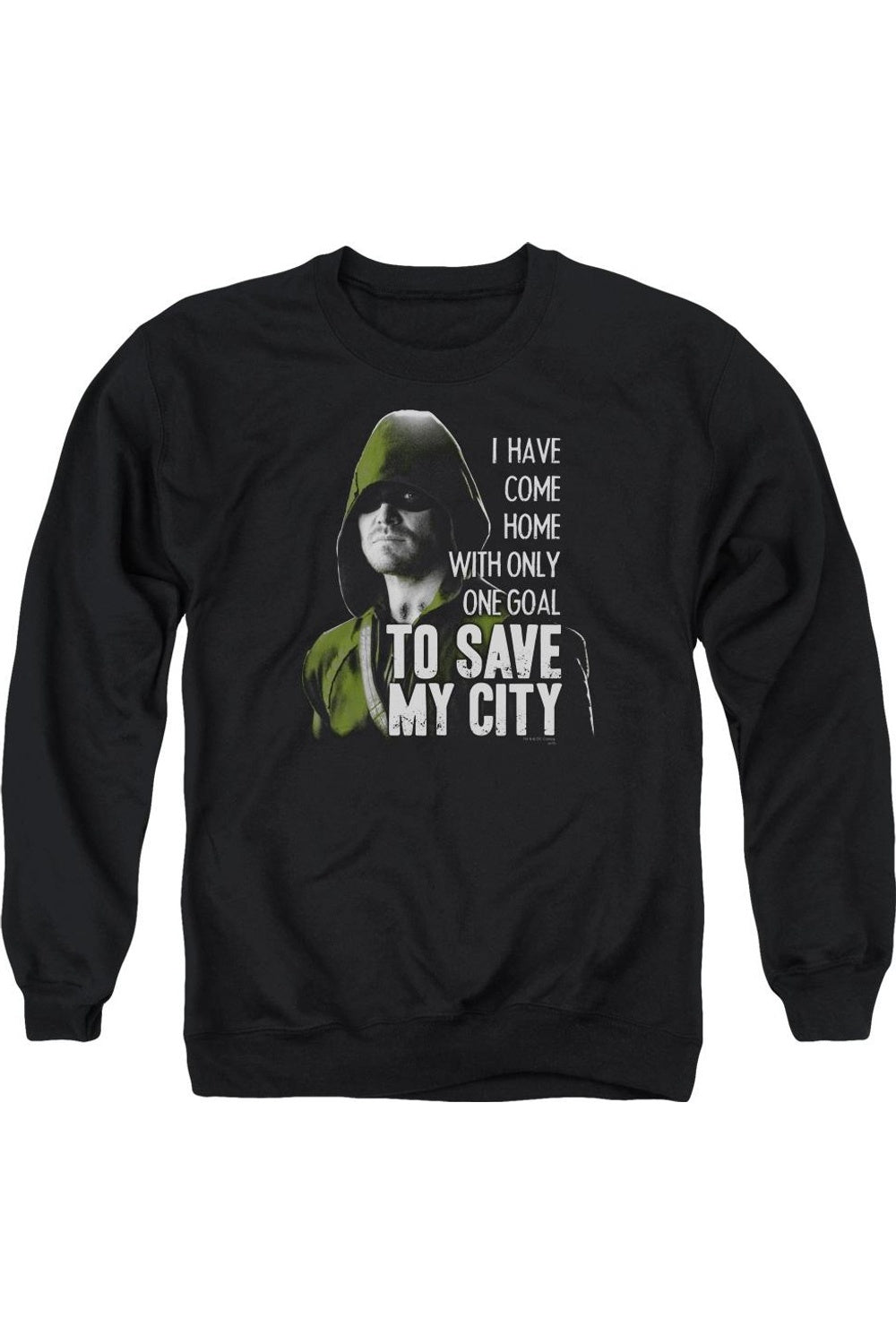 

Толстовка Arrow Save My City для взрослых с круглым вырезом Gildan, черный