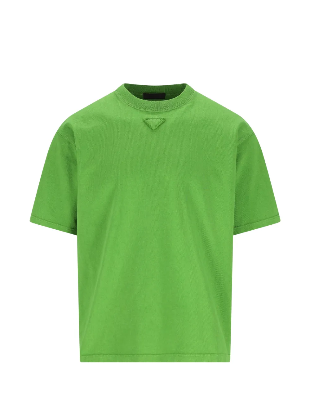 

Футболка с треугольником Prada, зеленый