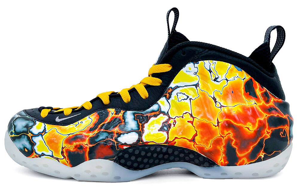 

Кроссовки Nike Foamposite One Vintage Basketball Shoes Unisex Mid-top Wonder White, желтый