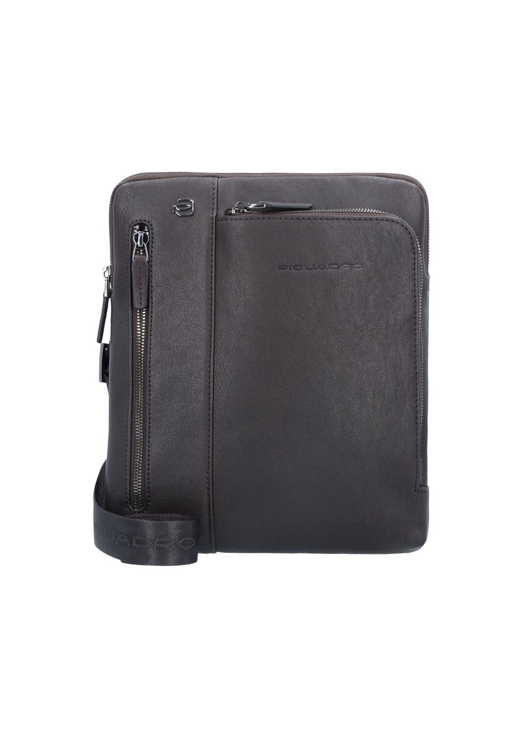

Сумка через плечо Black Square кожаная 24 см PIQUADRO, цвет Testa Moro