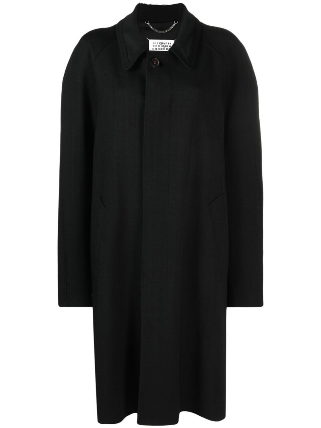

Maison Margiela однобортное пальто, черный