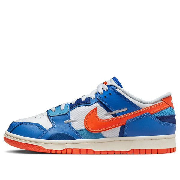 

Кроссовки dunk low scrap 'knicks' Nike, синий