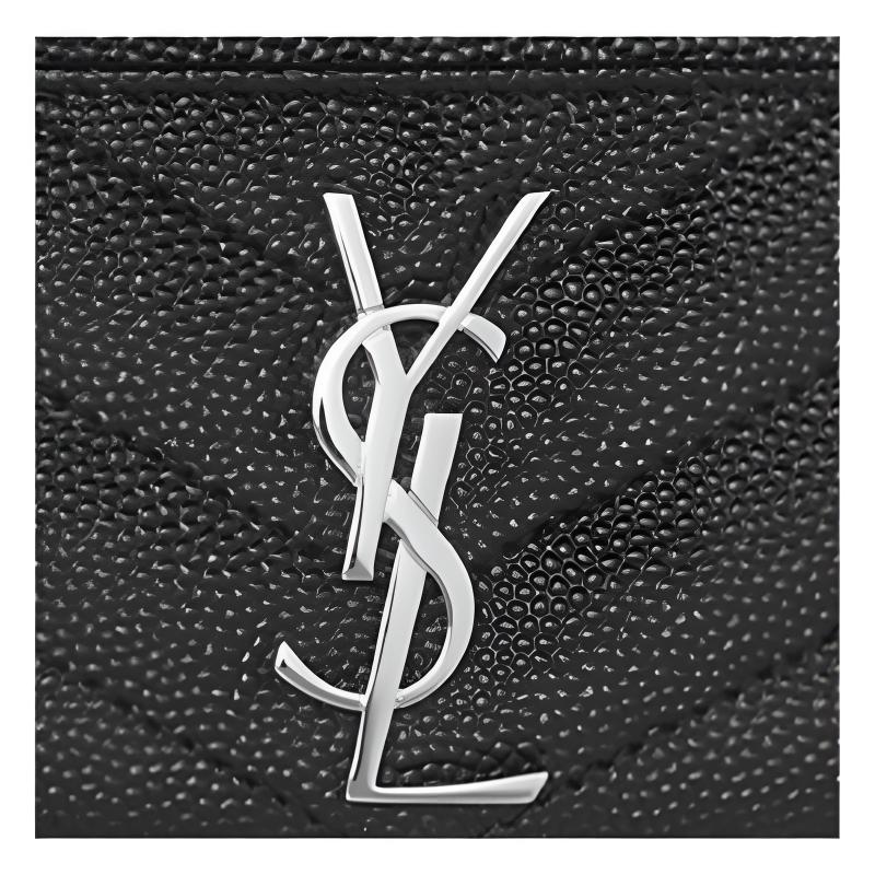 SAINT LAURENT Кожаный картхолдер Women's Black — фото 4