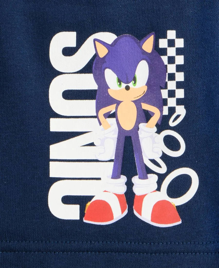 Детские шорты с золотыми кольцами (5-20 лет) Sonic, синий — фото 4