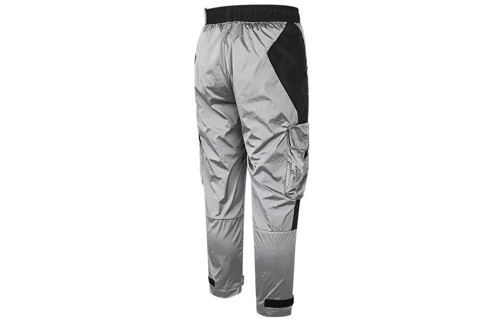 Повседневные брюки adidas color block woven lace-up pants 'Grey' IC9251 — фото 2