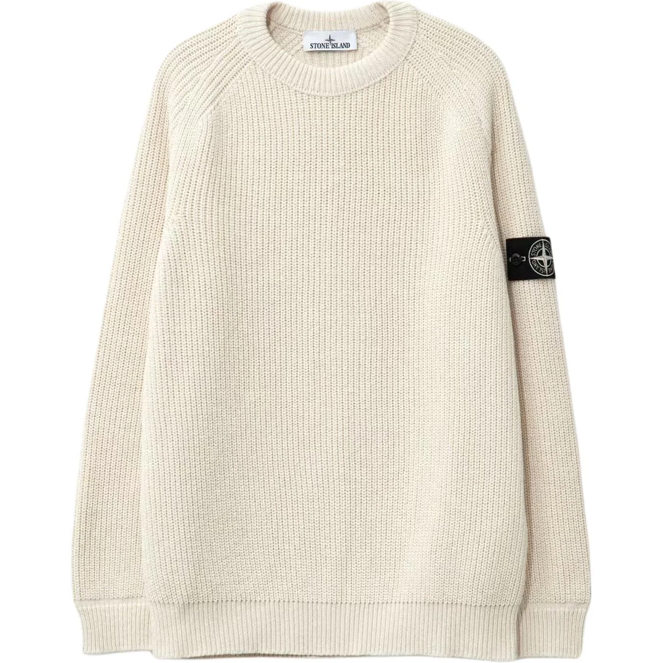 Свитер с логотипом Stone Island Ivory
