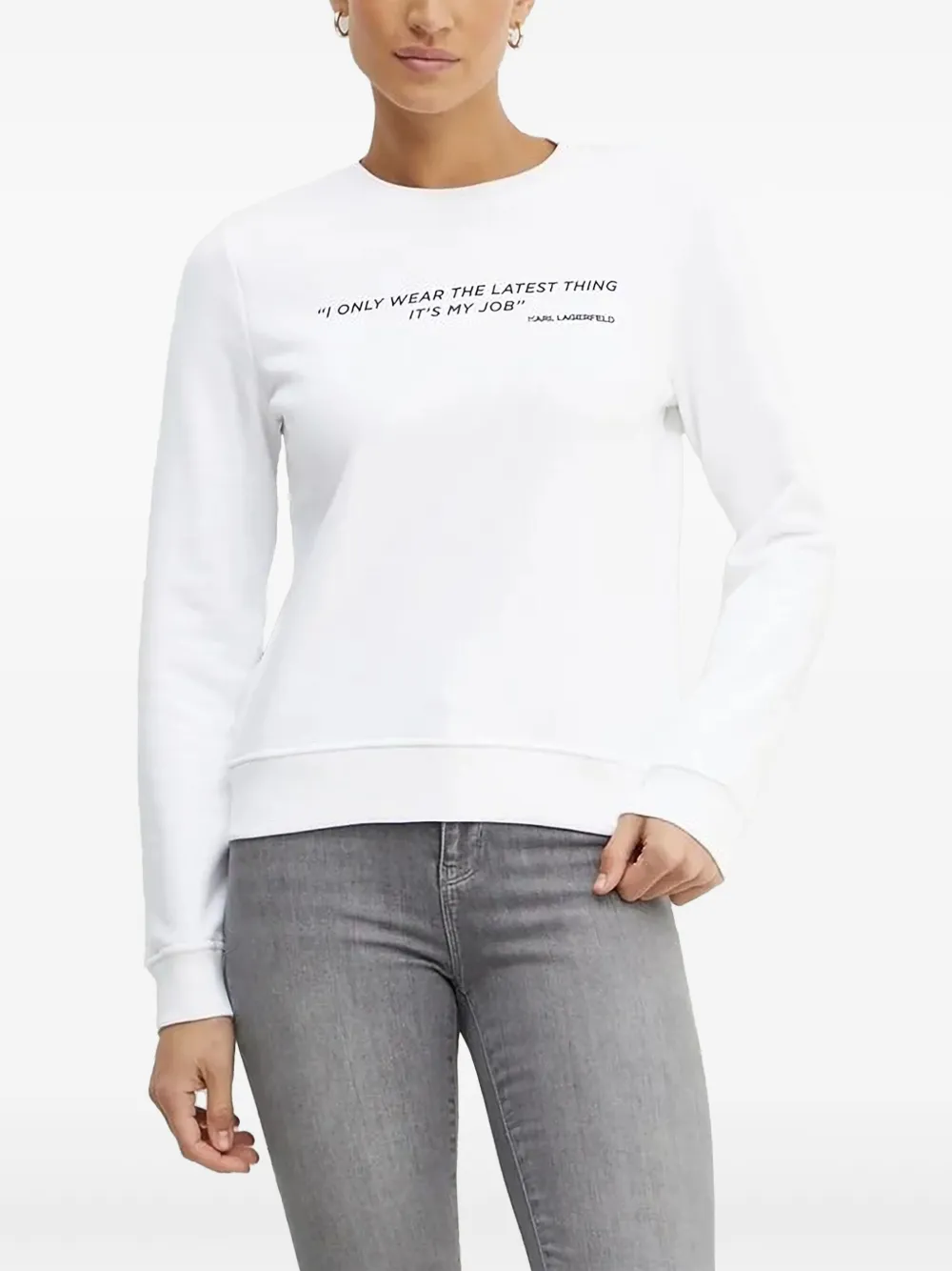

Толстовка с круглым вырезом Karl Lagerfeld, белый