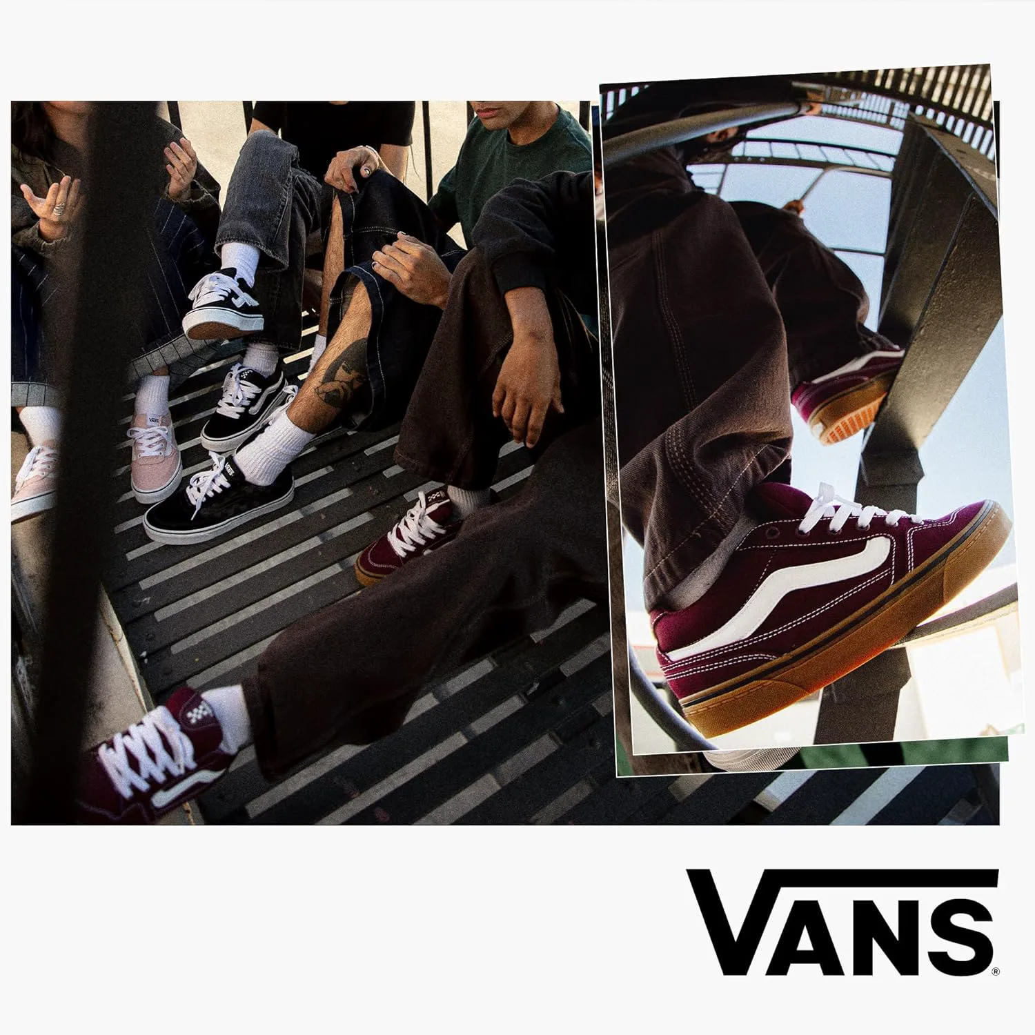 

Детские кеды Vans Caldrone низкие унисекс, черно-белый