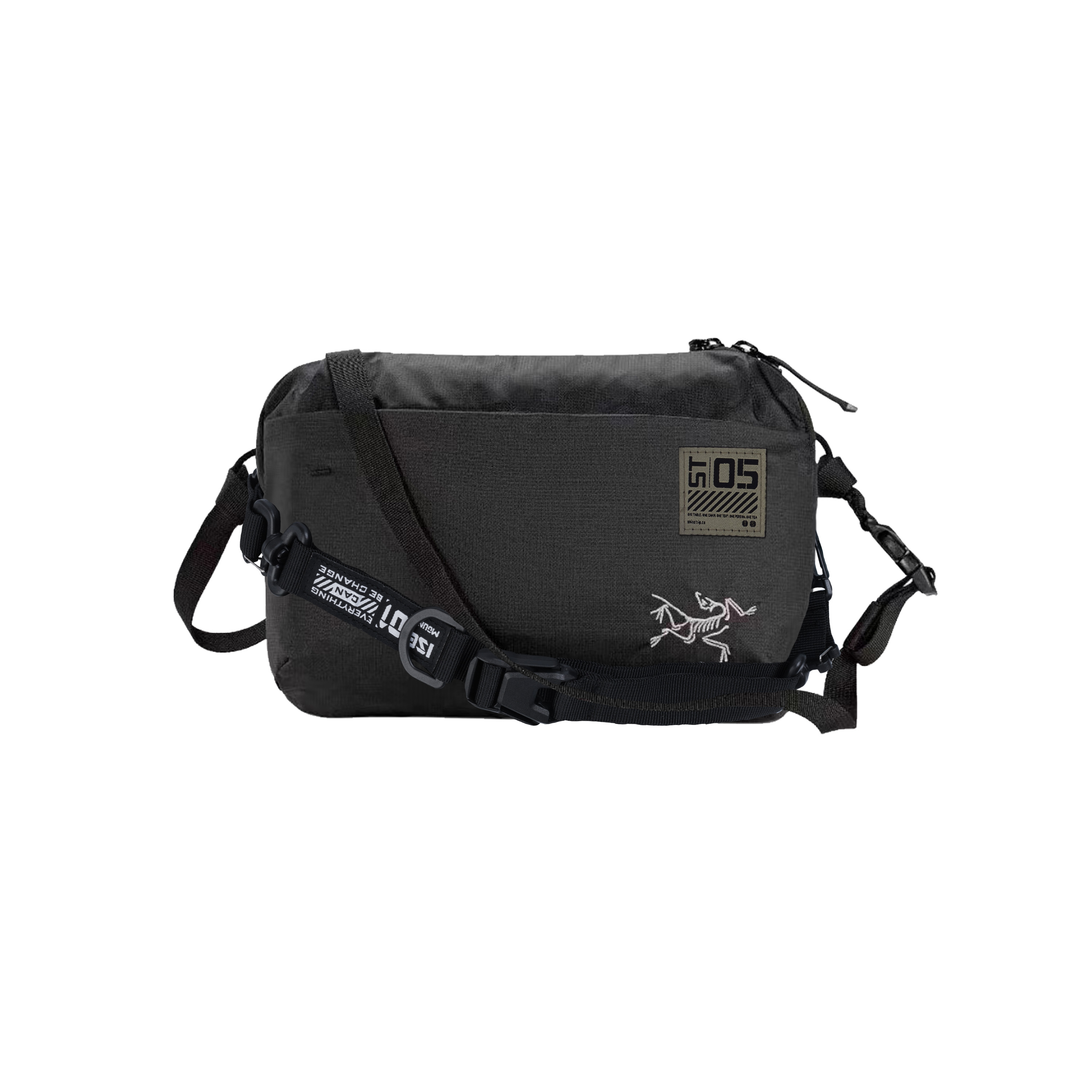 

Arcteryx Полиамидная поясная сумка унисекс черная, Mist Core