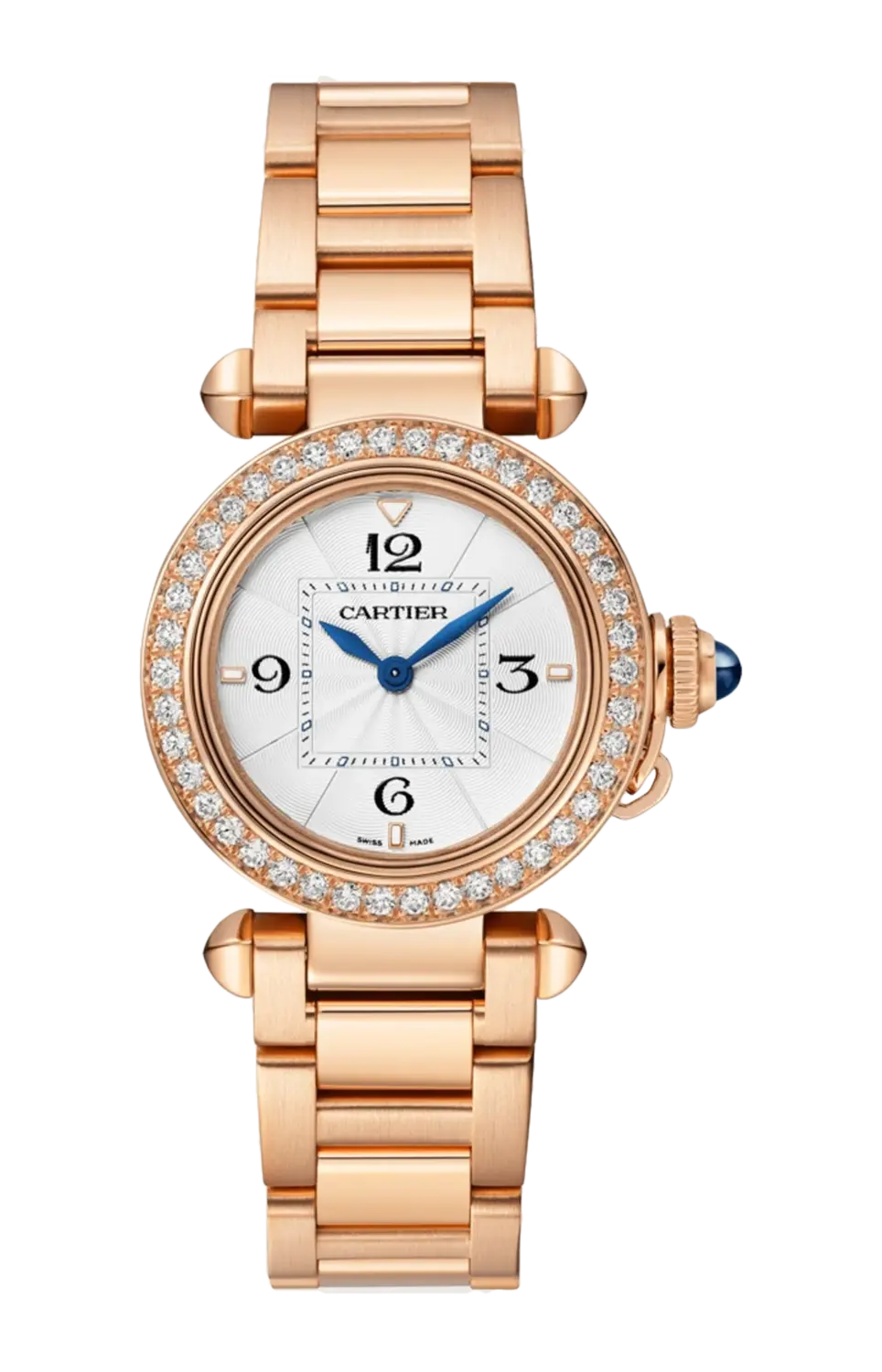 

Pasha de cartier, 30 мм, розовое золото, бриллианты, кварц - wjpa0039 CARTIER