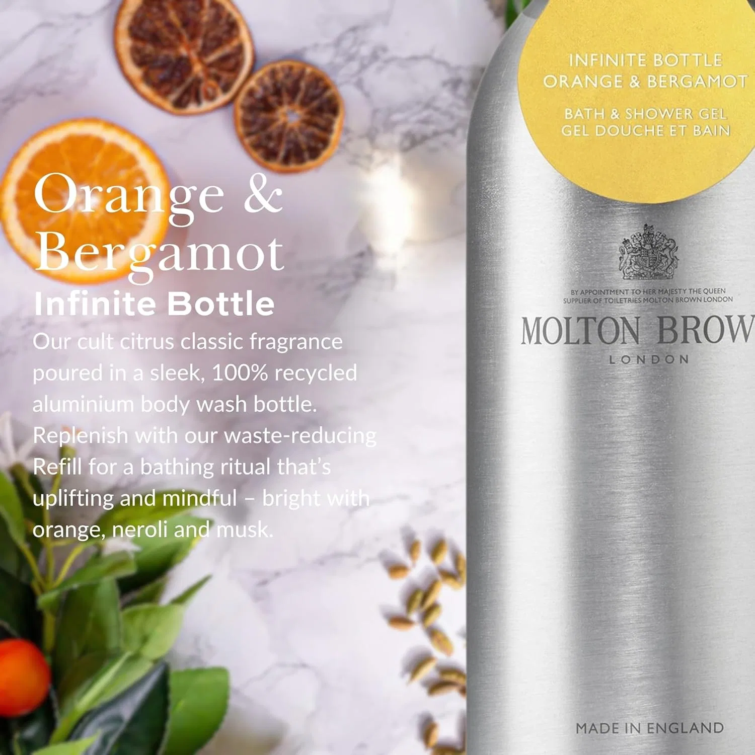 Гель для душа Molton Brown Orange & Bergamot Infinite Bottle 400 мл Molton Brown — фото 2