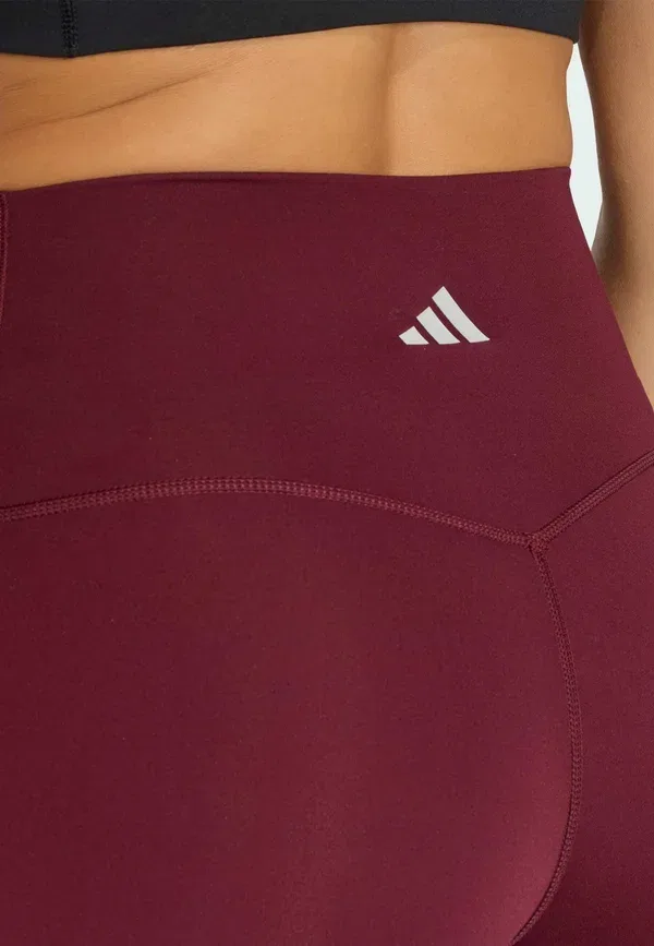 Леггинсы для фитнеса Adidas Performance, тёмно-бордовый — фото 2
