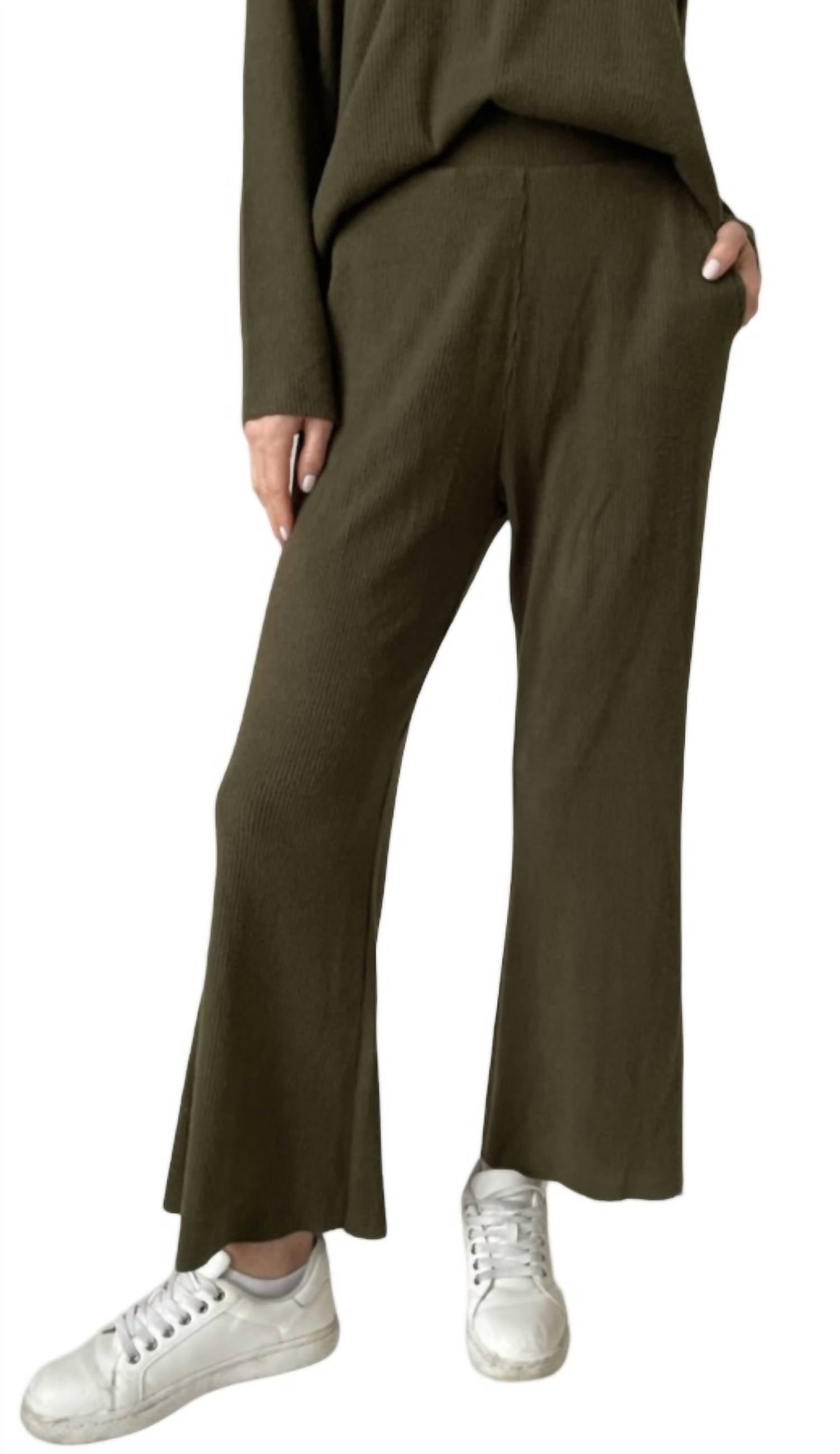 

Брюки Lazy Sunday Lounge в цвете Army Green SIX/FIFTY