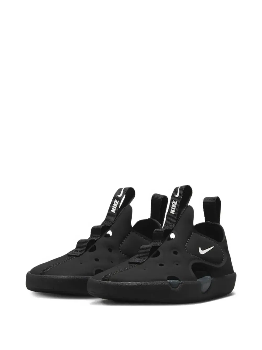 Сандалии с четырьмя вырезами и защитой от солнечных лучей Nike Kids, черный — фото 2