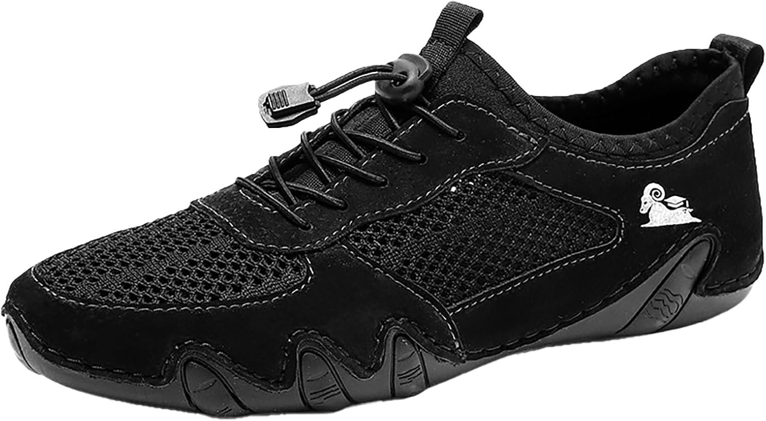 

Мужские повседневные туфли из дышащей сетки с легкой посадкой, удобные и легкие, для ходьбы, повседневной носки и активного отдыха Generic, черный