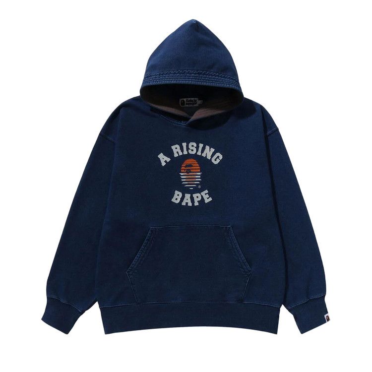 

Худи BAPE A Rising Indigo Pullover Hoodie, Navy