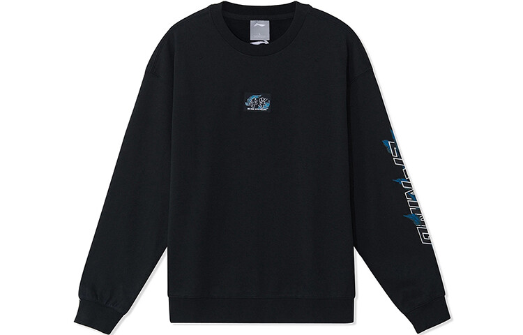 

Спортивная модная коллекция толстовка мужская черная Lining, черный