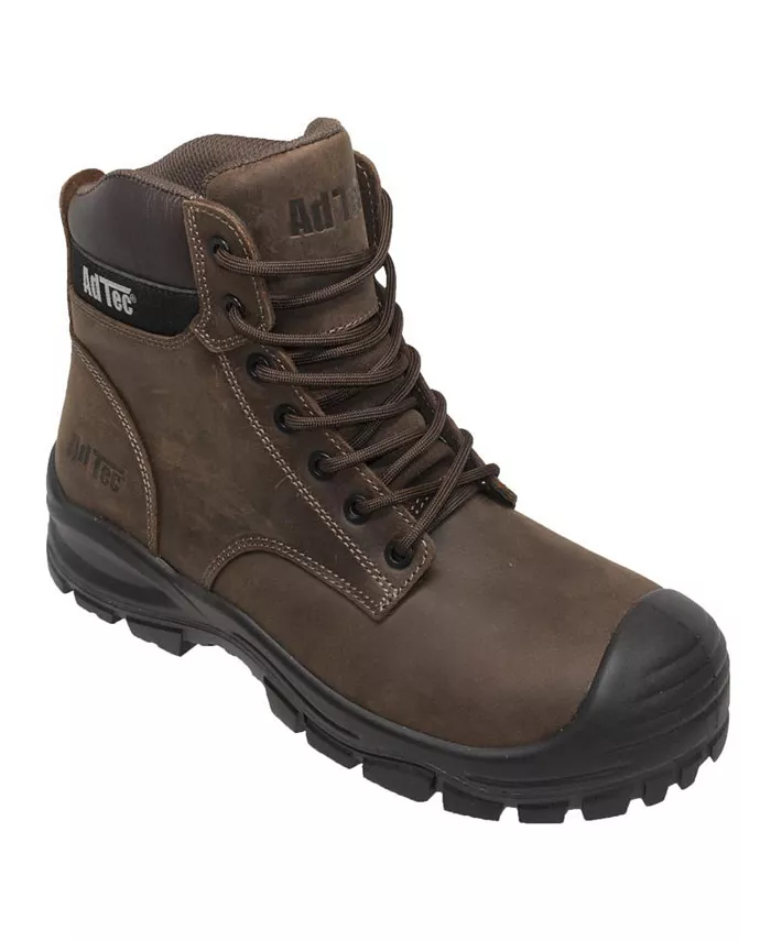 Мужские рабочие ботинки 6" Waterproof Composite Toe коричневые AdTec, коричневый — фото 4