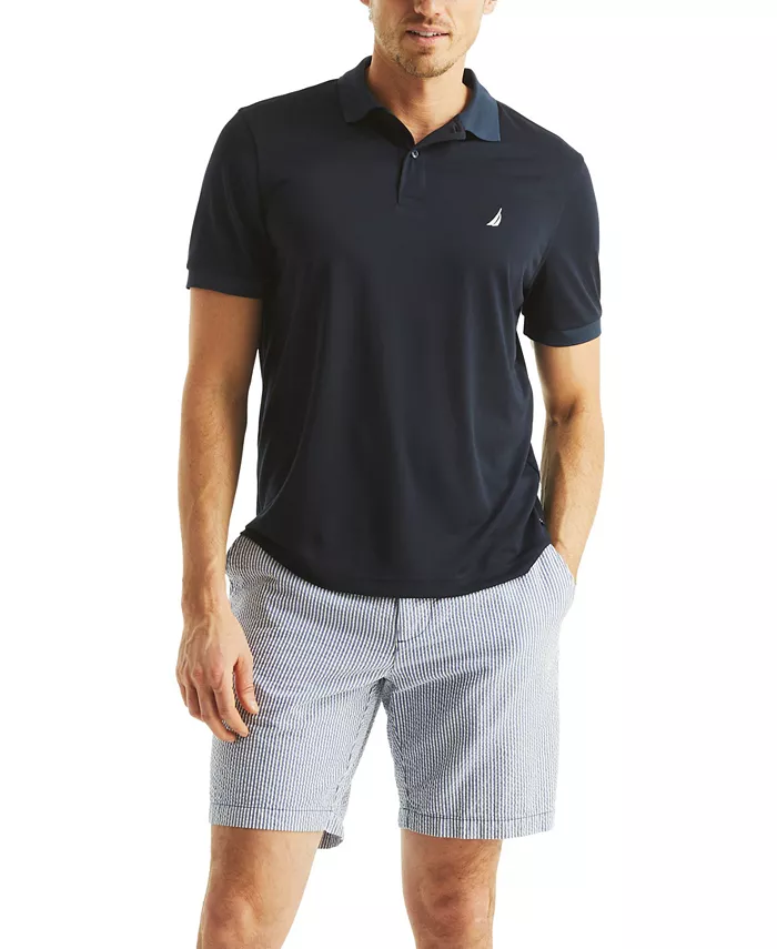 

Мужская классическая поло из функциональной ткани Nautica, синий