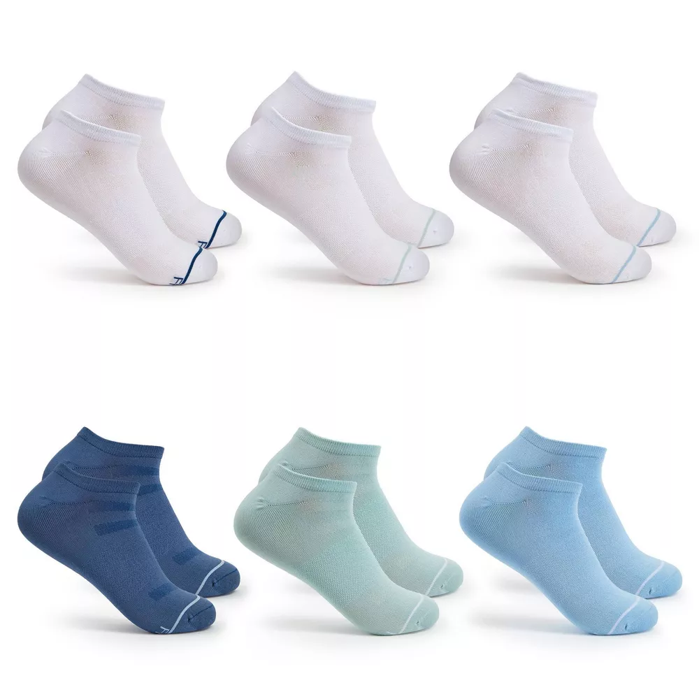 

Носки женские Fruit of the Loom Beyond Soft 6pk No Show, цвет Blue/Assorted Color