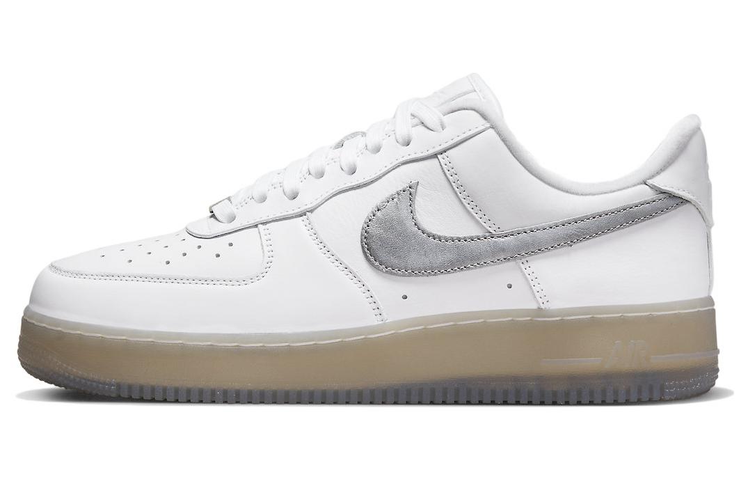 

Nike Air Force 1 Low '07 PRM Белый металлик Серебристый, Белый;серый, Nike Air Force 1 Low '07 PRM Белый металлик Серебристый