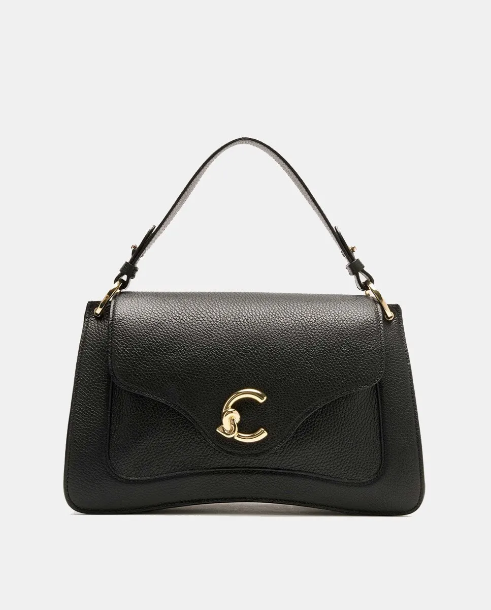 

Сумочка M из фактурной кожи Coccinelle, чёрный