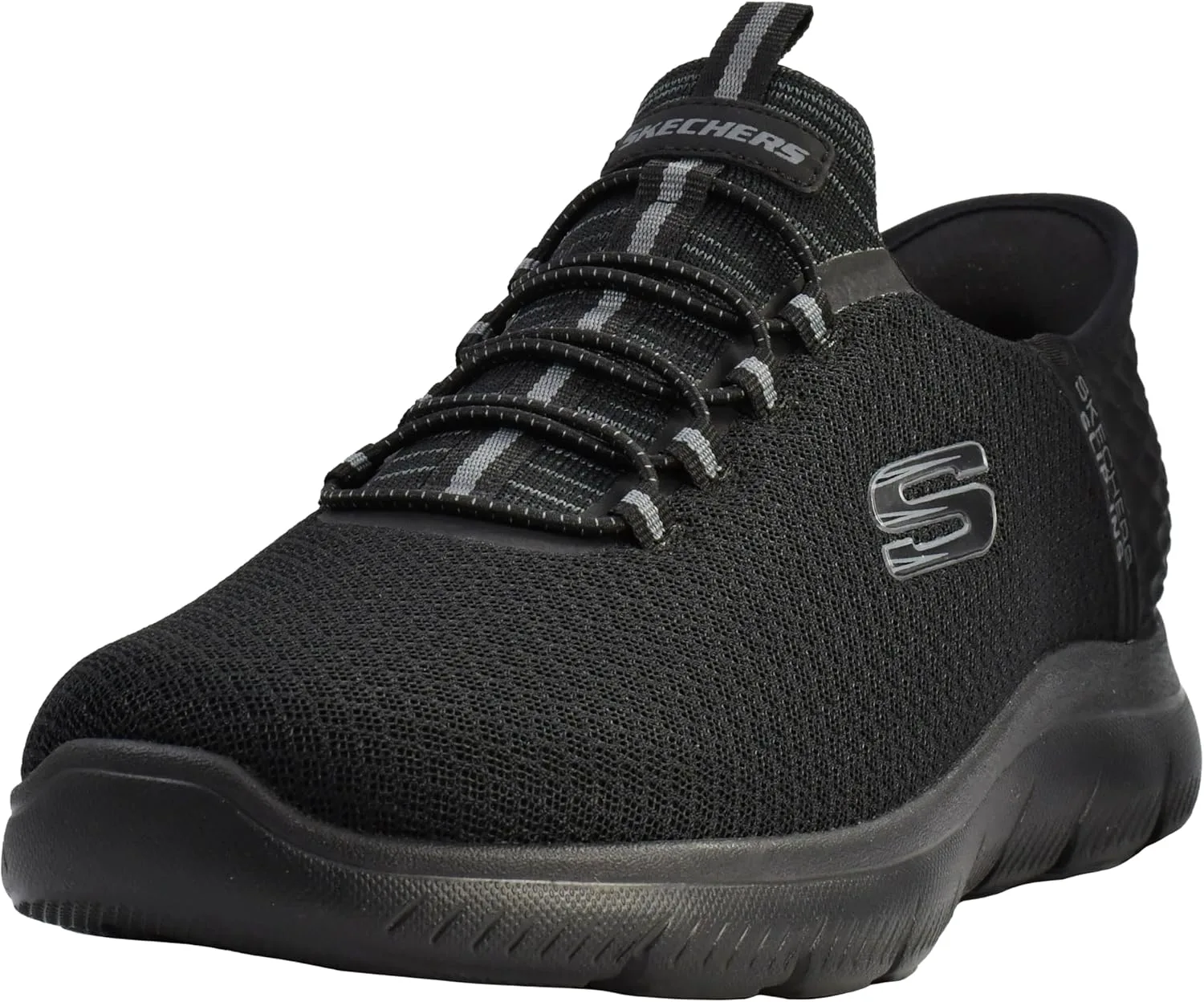 Мужские кроссовки Skechers Summits - высокие слипоны, черный — фото 2