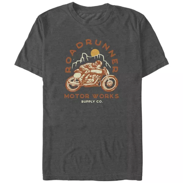 

Футболка с большой и высокой графикой Roadrunner Motor Works Unbranded, серый
