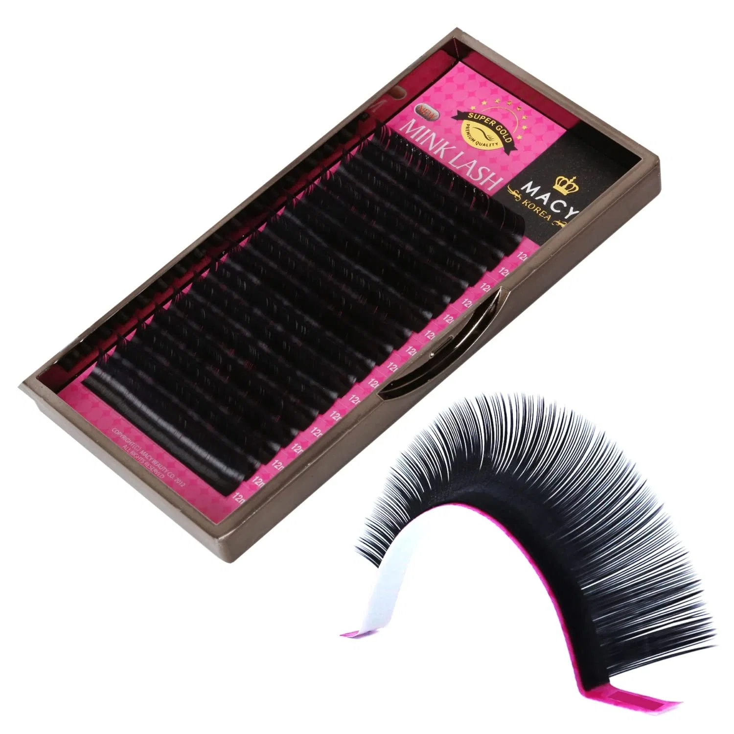 Индивидуальные ресницы Macy Mink Lashes для наращивания P-Beauty Cosmetic Accessories, D / 0.18 Mm — фото 2