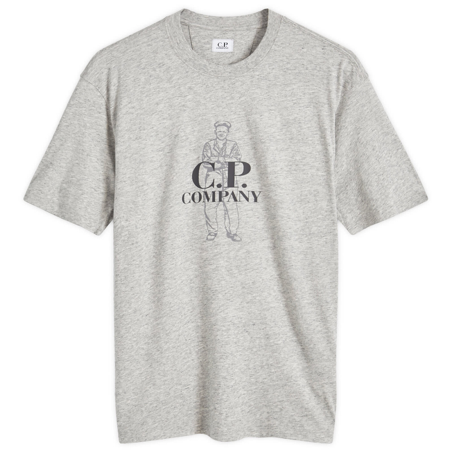 

Футболка C.P. Company British Sailor T-Shirt, цвет Greystone Melange