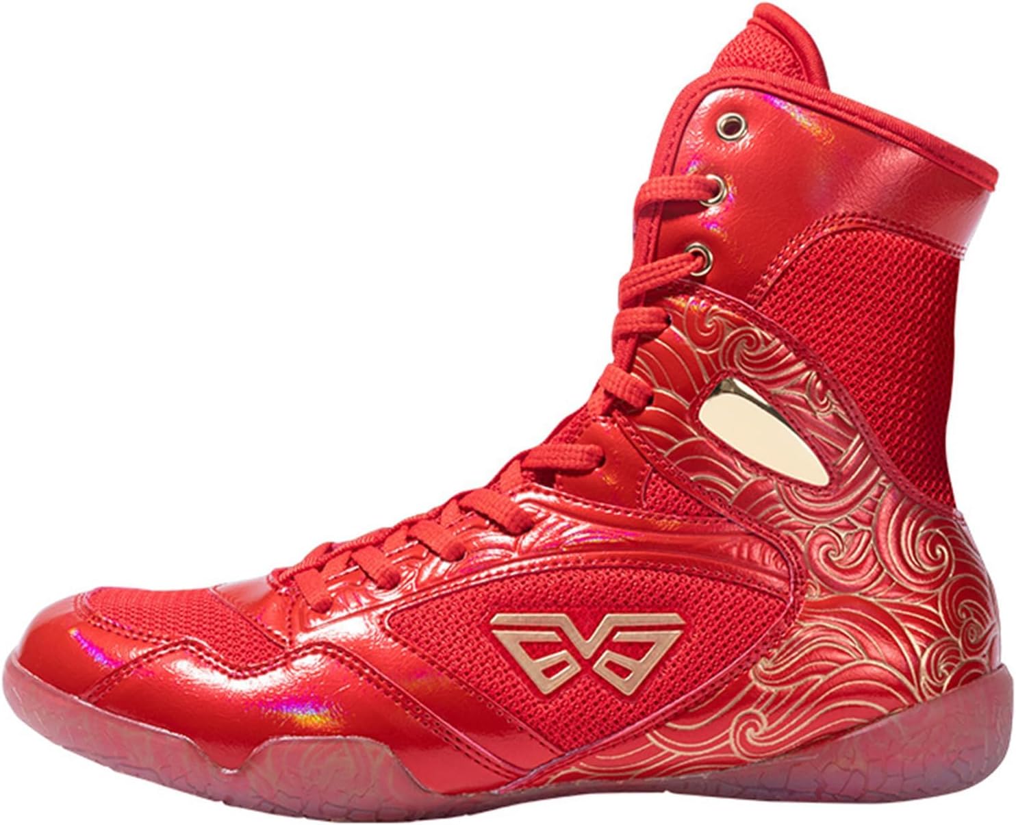 

Мужские и женские кроссовки для борьбы, тренеров, легкие, дышащие, унисекс, для боевых искусств, фитнеса, пауэрлифтинга, бокса, тяжелой атлетики Ukuboxbag, красный