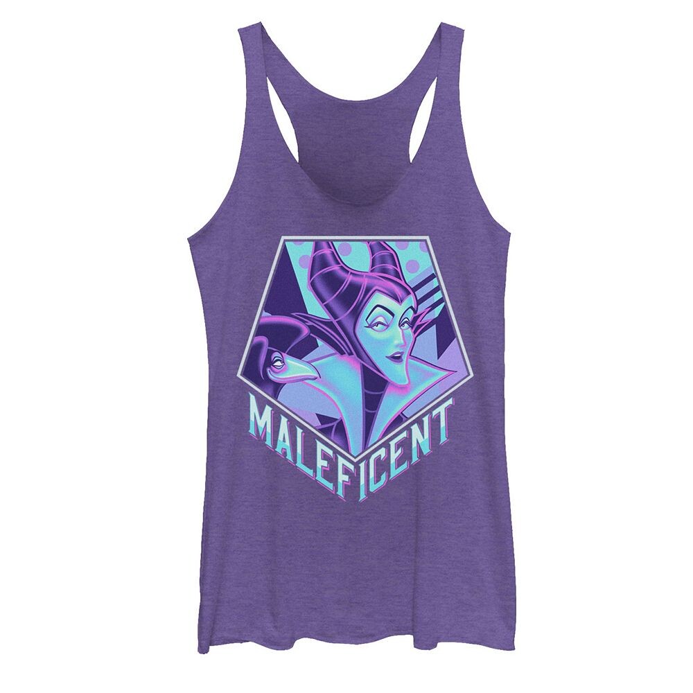 

Флисовая майка в стиле поп-арт для подростков Disney's Sleeping Beauty Maleficent Licensed Character, цвет Purple Heather