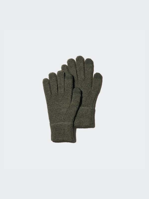 

Трикотажные перчатки heattech Uniqlo, зеленый