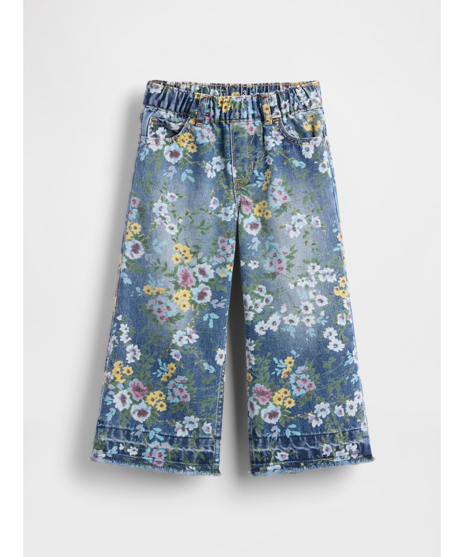 (K) Широкие свободные джинсы на резинке (для малышей/младенцев) GAP, FLORAL_PRINT