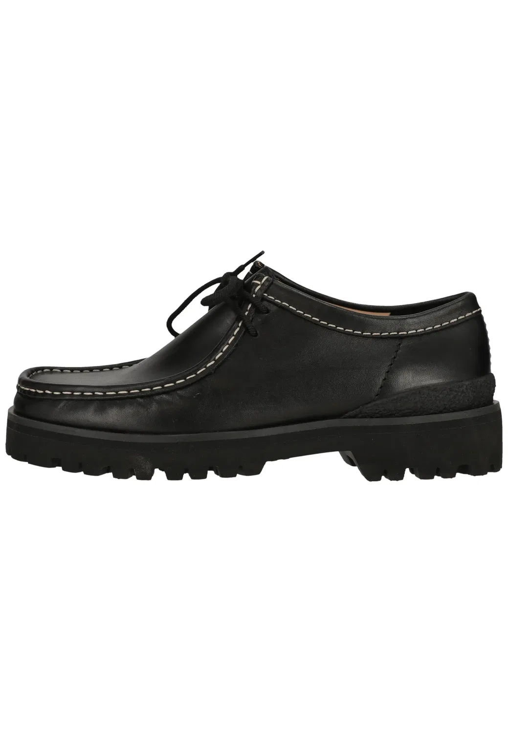 Снуршузы Wallabee Yukoner из кожи, Clarks, черная кожа — фото 3