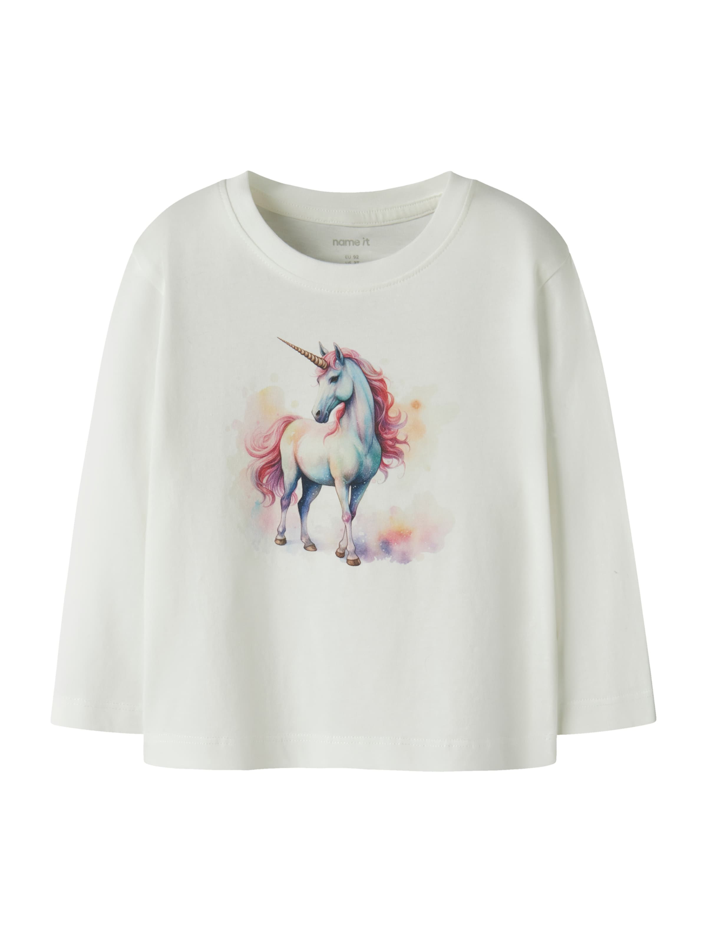 

NAME IT Лонгслив 'NMFVOTEA' в белом цвете