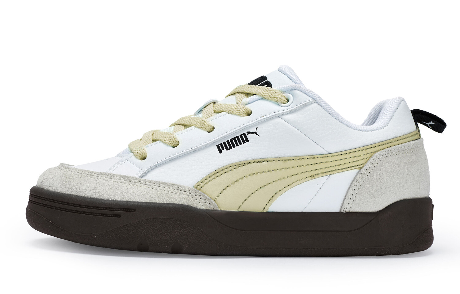 Кроссовки Puma Park Lifestyle Skateboarding Shoes Unisex Low-top Grey/Beige/White, белый — фото 2