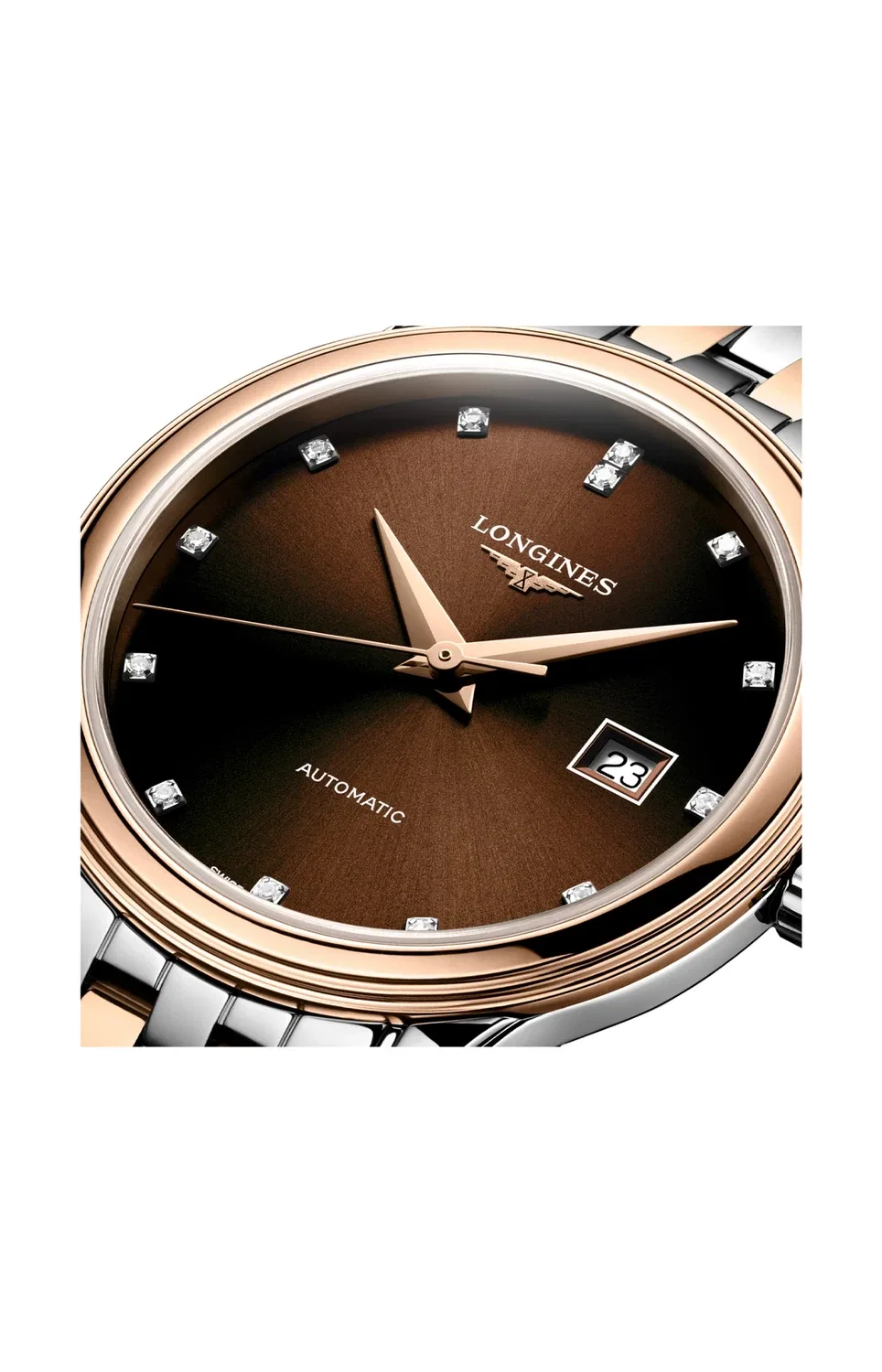 Классическая Флагманская - L4.374.3.08.7 LONGINES, серебряный — фото 2