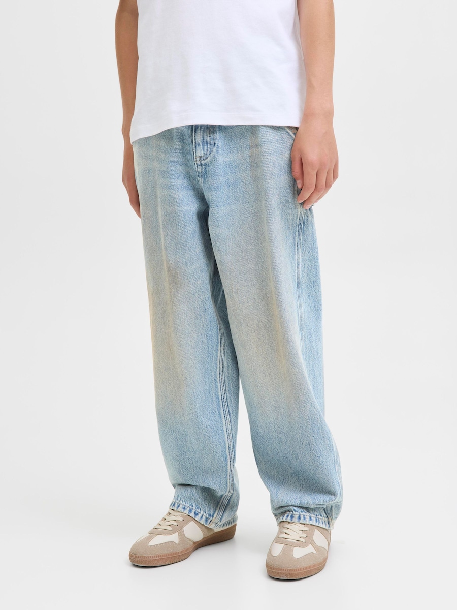 Мешковатые джинсы Jack & Jones Junior JJIAlex JJCarpenter, светло-голубой — фото 3