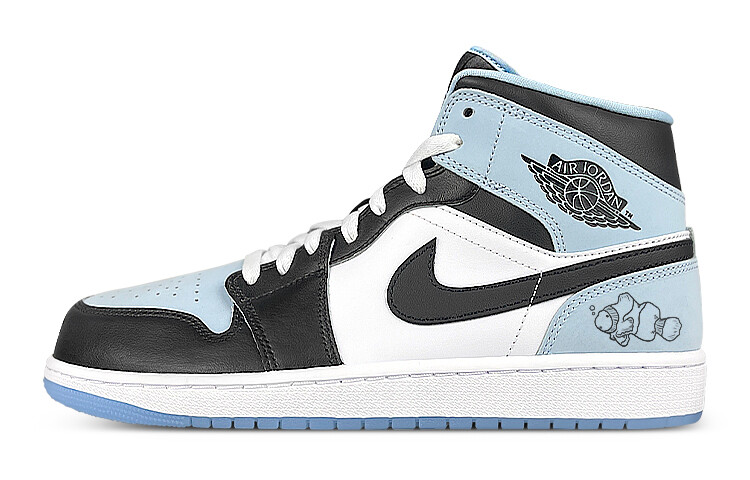 

Кроссовки Air JORDAN 1 Vintage Basketball Shoes Men Mid-Top White Blue, Белый, Кроссовки Air JORDAN 1 Vintage Basketball Shoes Men Mid-Top White Blue