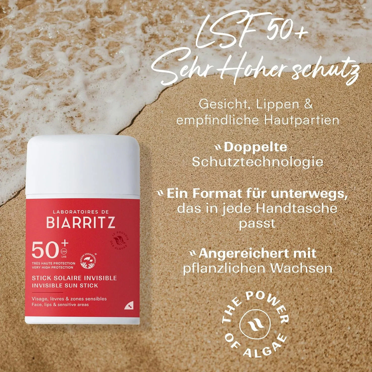 Невидимый солнцезащитный стик SPF50+ от Laboratoires de Biarritz Laboratoires De Biarritz — фото 3
